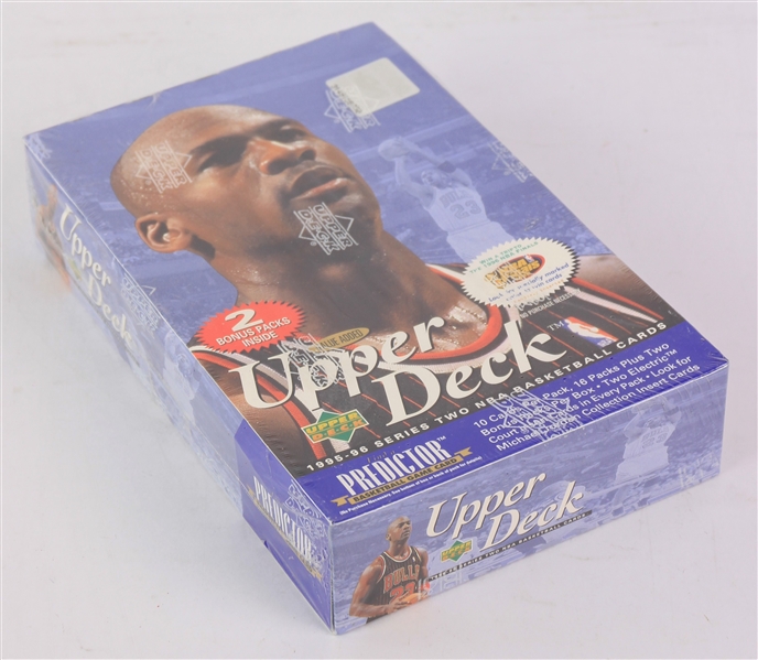 1995-96 Upper Deck Series 2 Basketball Trading Cards Unopened Hobby Box w/ 18 Packs