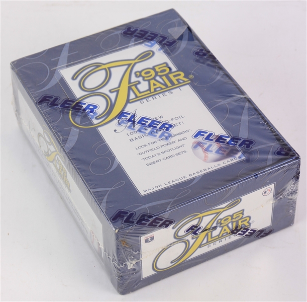 1995 Fleer Flair Series 1 Baseball Trading Cards Unopened Hobby Box w/ 24 Packs