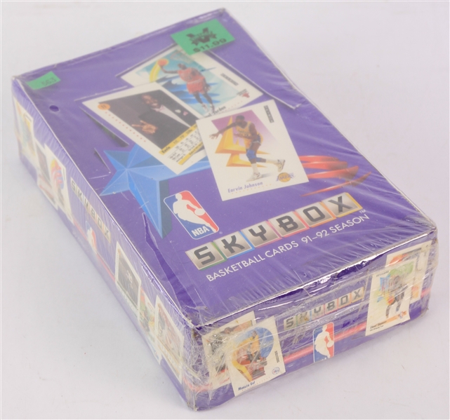 1991-92 SkyBox Basketball Trading Cards Unopened Hobby Box w/ 36 Packs