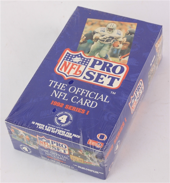 1992 Pro Set Series I Football Trading Cards Unopened Hobby Box w/ 36 Packs