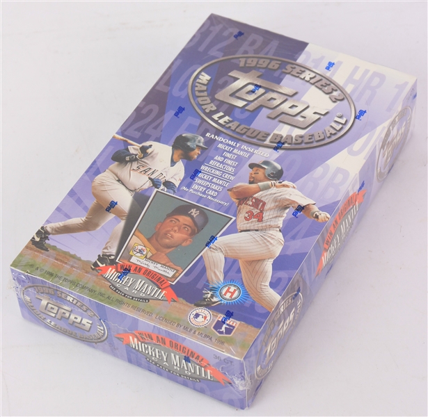 1996 Topps Series 2 Baseball Trading Cards Unopened Hobby Box w/ 36 Packs
