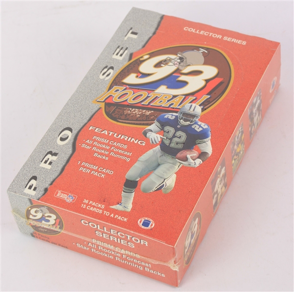 1993 Pro Set Football Trading Cards Unopened Hobby Box w/ 36 Packs