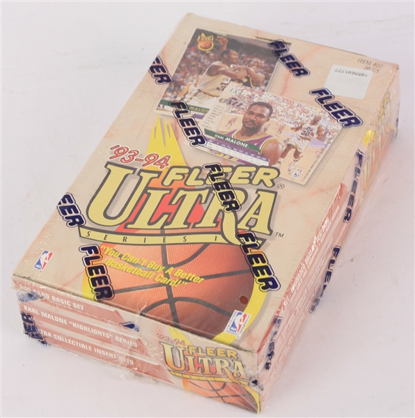 1993-94 Fleer Ultra Series I Basketball Trading Cards Unopened Hobby Box w/ 36 Packs