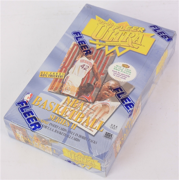 1995-96 Fleer Ultra Series II Basketball Trading Cards Unopened Hobby Box w/ 24 Packs