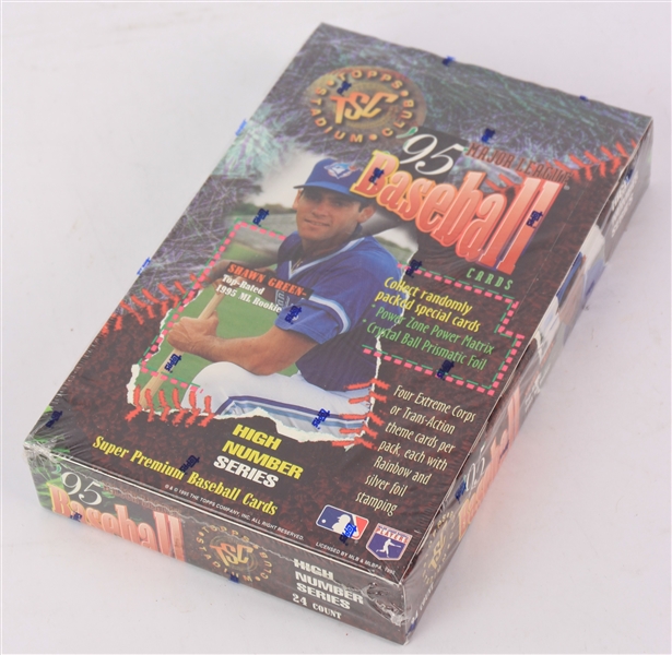1995 Topps Stadium Club High Number Series Baseball Trading Cards Unopened Hobby Box w/ 24 Packs