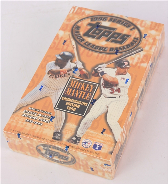 1996 Topps Series 1 Baseball Trading Cards Unopened Hobby Box w/ 36 Packs