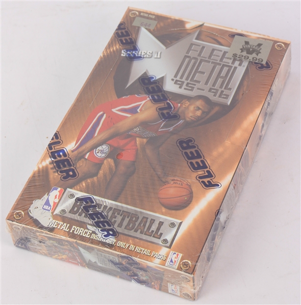 1995-96 Fleer Metal Series II Basketball Trading Cards Unopened Hobby Box w/ 36 Packs