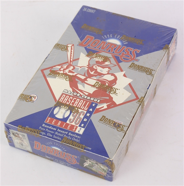 1996 Donruss Series 2 Baseball Trading Cards Unopened Hobby Box w/ 36 Packs