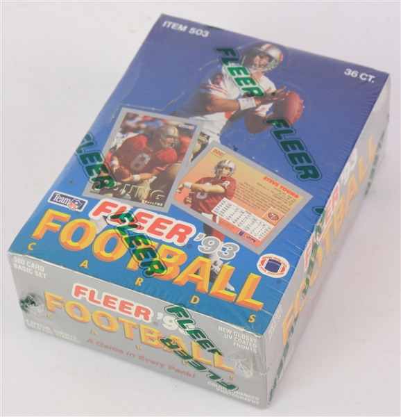 1993 Fleer Football Trading Cards Unopened Hobby Box w/ 36 Packs