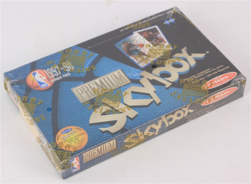1997-98 SkyBox Premium Series Two Basketball Trading Cards Unopened Hobby Box w/ 24 Packs