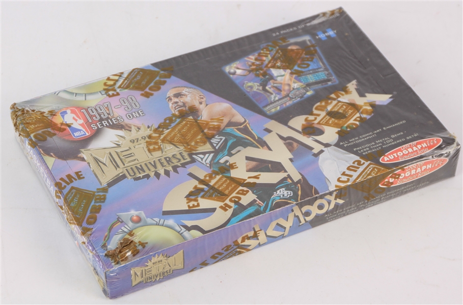 1997-98 SkyBox Metal Universe Series One Basketball Trading Cards Unopened Hobby Box w/ 24 Packs (Possible Tim Duncan Rookie)
