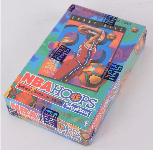 1995-96 SkyBox NBA Hoops Series 1 Basketball Trading Cards Unopened Hobby Box w/ 36 Packs