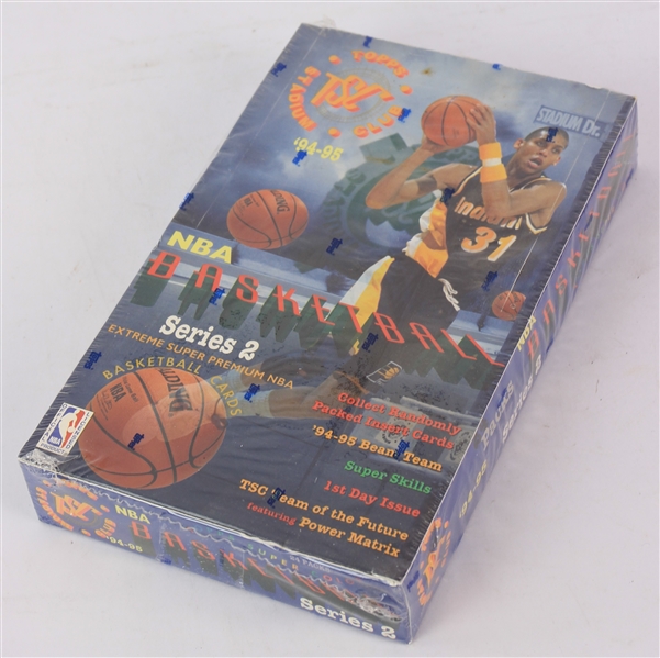 1994-95 Topps Stadium Club Series 2 Basketball Trading Cards Unopened Hobby Box w/ 24 Packs