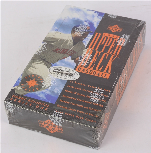 1994 Upper Deck Series 1 Baseball Trading Cards Unopened Central Region Hobby Box w/ 36 Packs