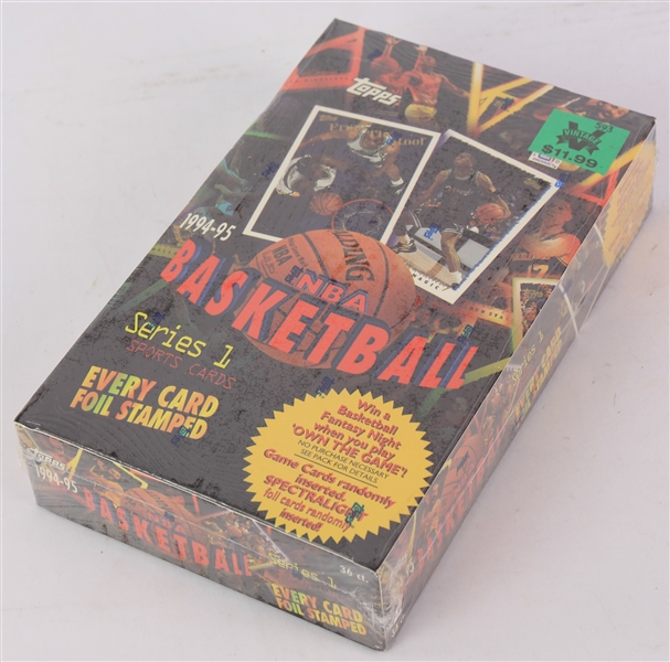 1994-95 Topps Series 1 Basketball Trading Cards Unopened Hobby Box w/ 36 Packs