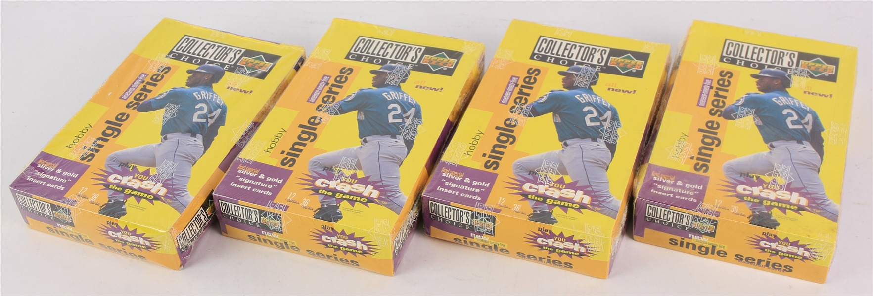 1995 Upper Deck Collectors Choice Baseball Trading Cards Unopened Hobby Boxes w/ 36 Packs - Lot of 4