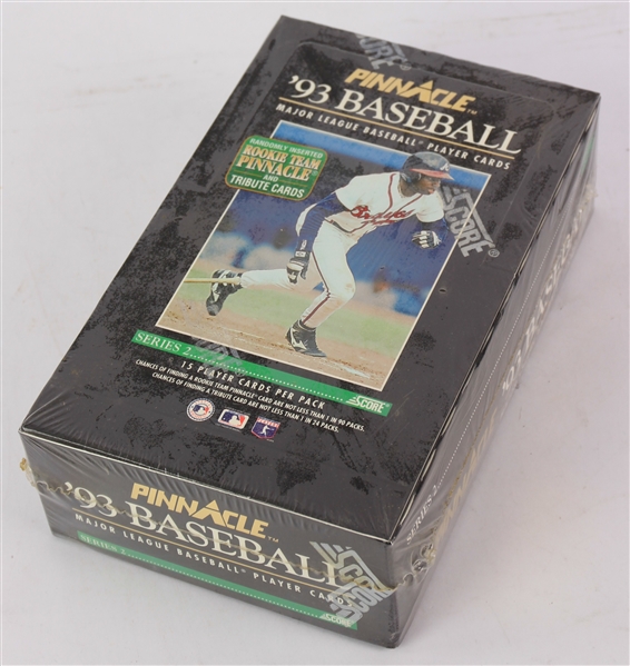 1993 Score Pinnacle Series 2 Baseball Trading Cards Unopened Hobby Box w/ 36 Packs (Possible Derek Jeter Rookie)