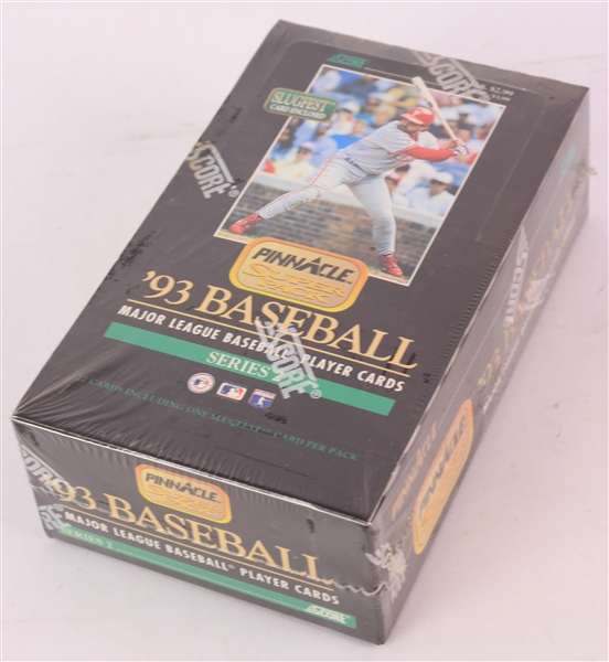 1993 Score Pinnacle Series 2 Baseball Trading Cards Unopened Hobby Box w/ 16 SuperPacks (Possible Derek Jeter Rookie)
