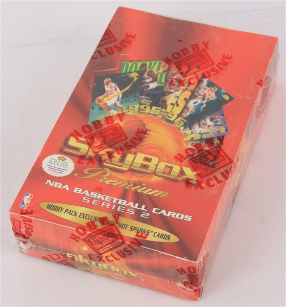 1995-96 SkyBox Premium Series 2 Basketball Trading Cards Unopened Hobby Box w/ 36 Packs