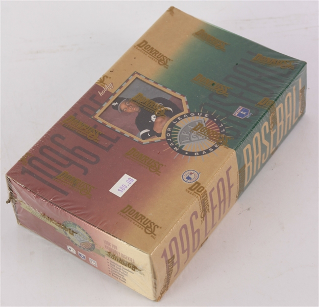 1996 Leaf Baseball Trading Cards Unopened Hobby Box w/ 30 Packs