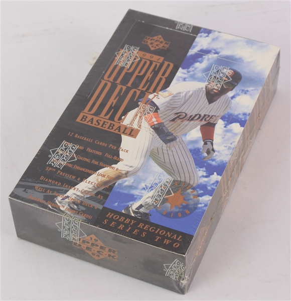 1994 Upper Deck Series 2 Baseball Trading Cards Unopened Western Region Hobby Box w/ 36 Packs
