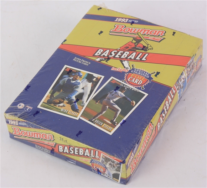 1993 Bowman Baseball Trading cards Unopened Hobby Box w/ 24 Packs (Possible Derek Jeter Rookie)
