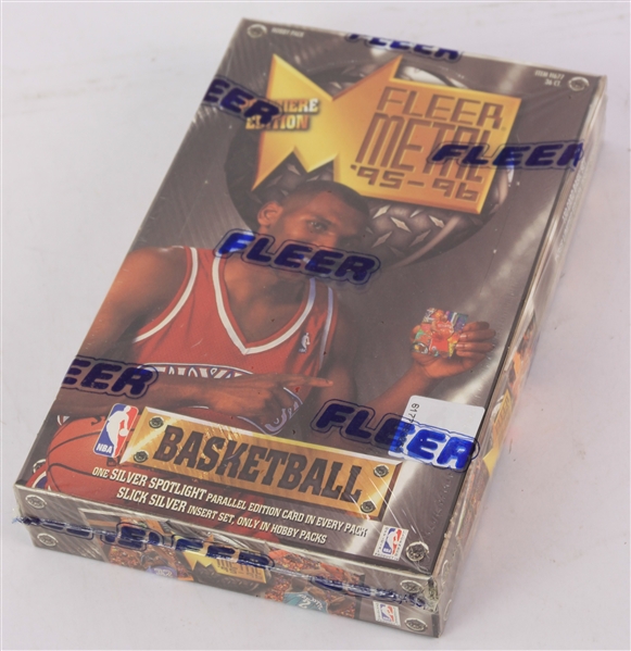 1995-96 Fleer Metal Premiere Edition Basketball Trading Cards Unopened Hobby Box w/ 36 Packs