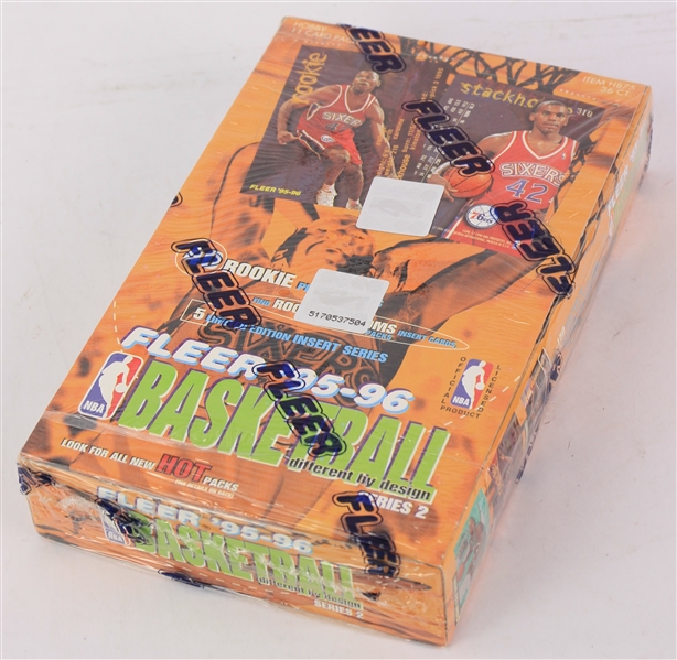 1995-96 Fleer Series 2 Basketball Trading Cards Unopened Hobby Box w/ 36 Packs