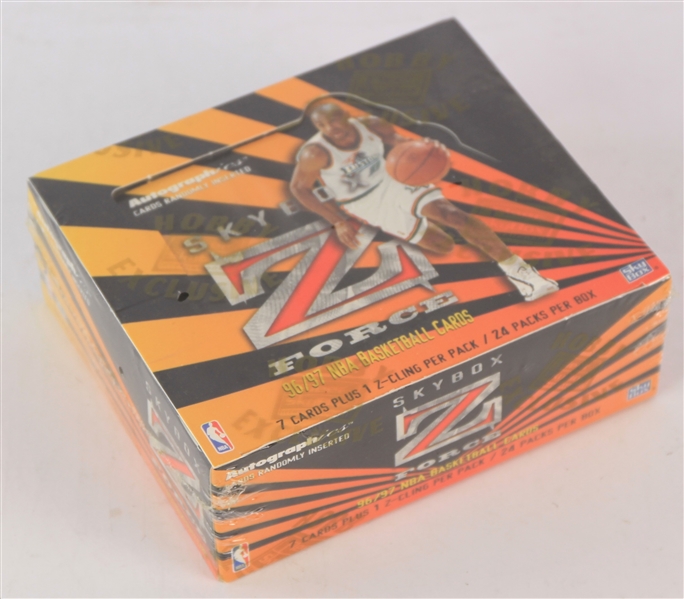 1996-97 SkyBox Z Force Basketball Trading Cards Unopened Hobby Box w/ 24 Packs (Possible Kobe Bryant Rookie)