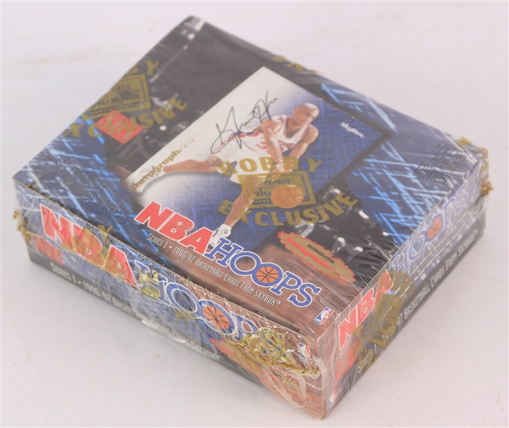 1996-97 NBA Hoops Series 1 Basketball Trading Cards Unopened Hobby Box w/ 24 Packs