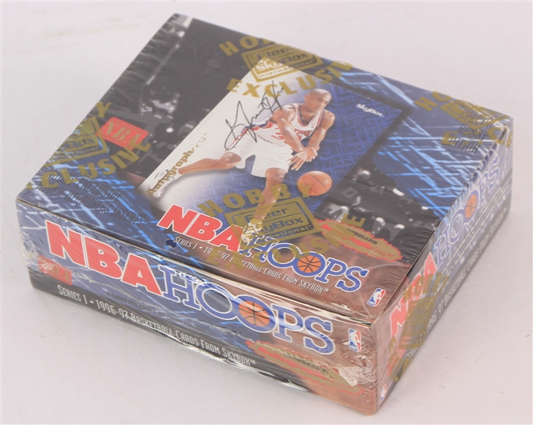 1996-97 NBA Hoops Series 1 Basketball Trading Cards Unopened Hobby Box w/ 24 Packs