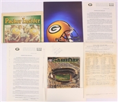 1994 (December 18) Green Bay Packers Last Game At County Stadium Press Packs - Lot of 2 w/ 1 Signed by Bob Jeter (JSA)
