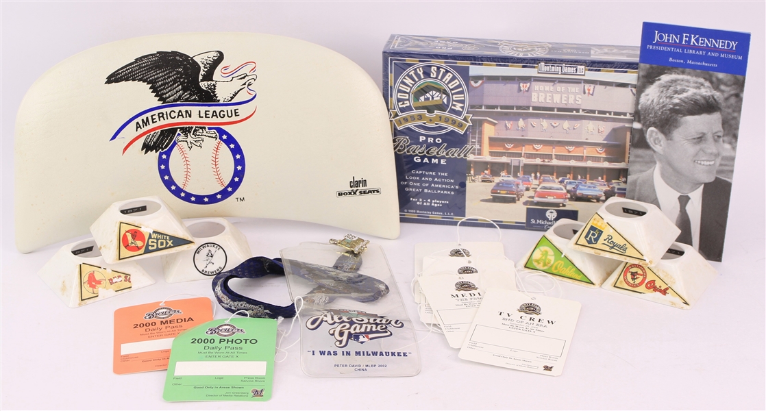 1980s-2000s Milwaukee Brewers Memorabilia Collection - Lot of 25 w/ Programs, Posters, Passes & More