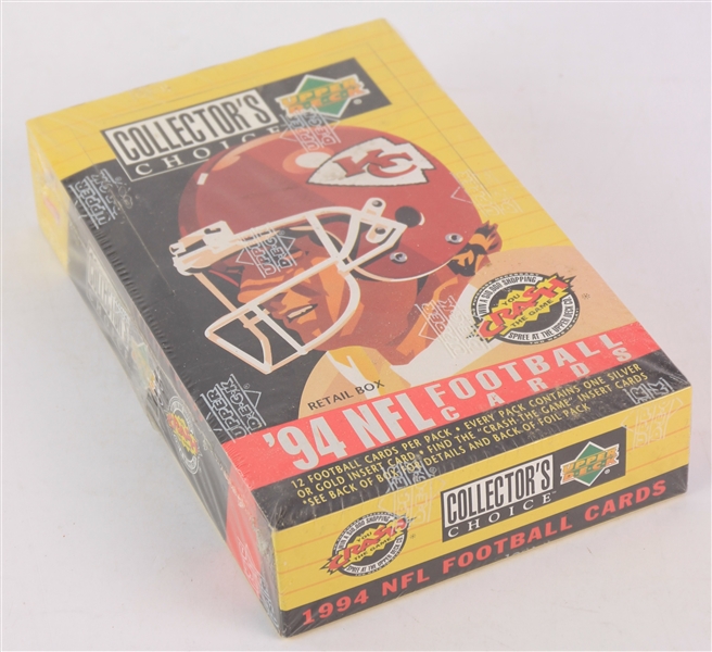 1994 Upper Deck Collectors Choice Football Trading Cards Unopened Hobby Box w/ 36 Packs