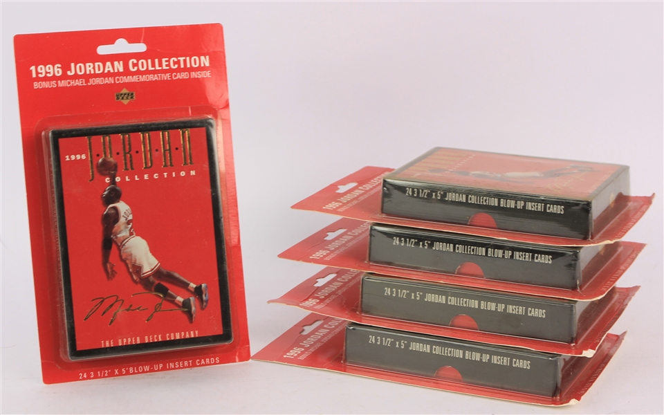 1996 Upper Deck Michael Jordan Collection MOC Basketball Trading Cards Sets - Lot of 5