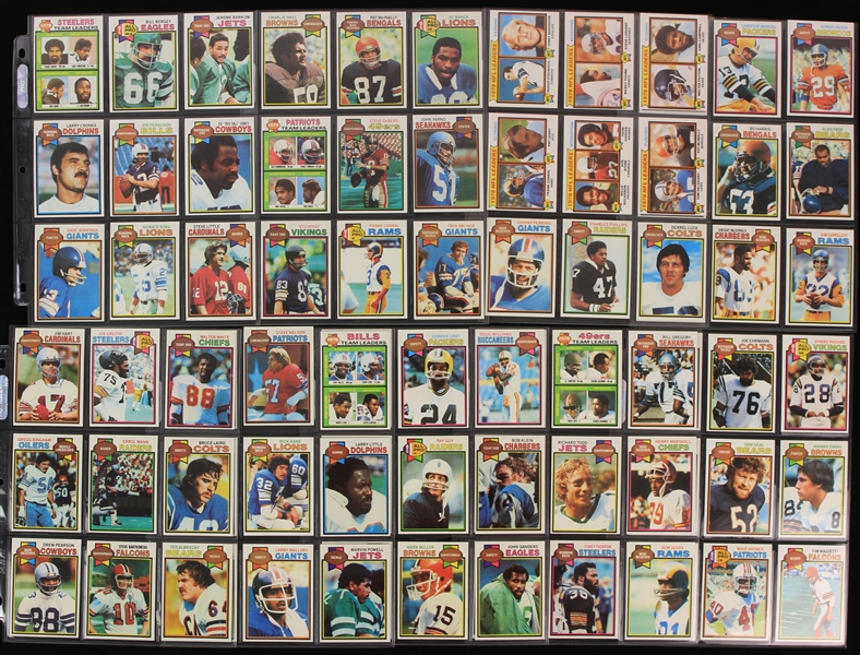 1979 Topps Football Trading Cards Complete Set of 528 Cards w/ Earl Campbell Rookie & More