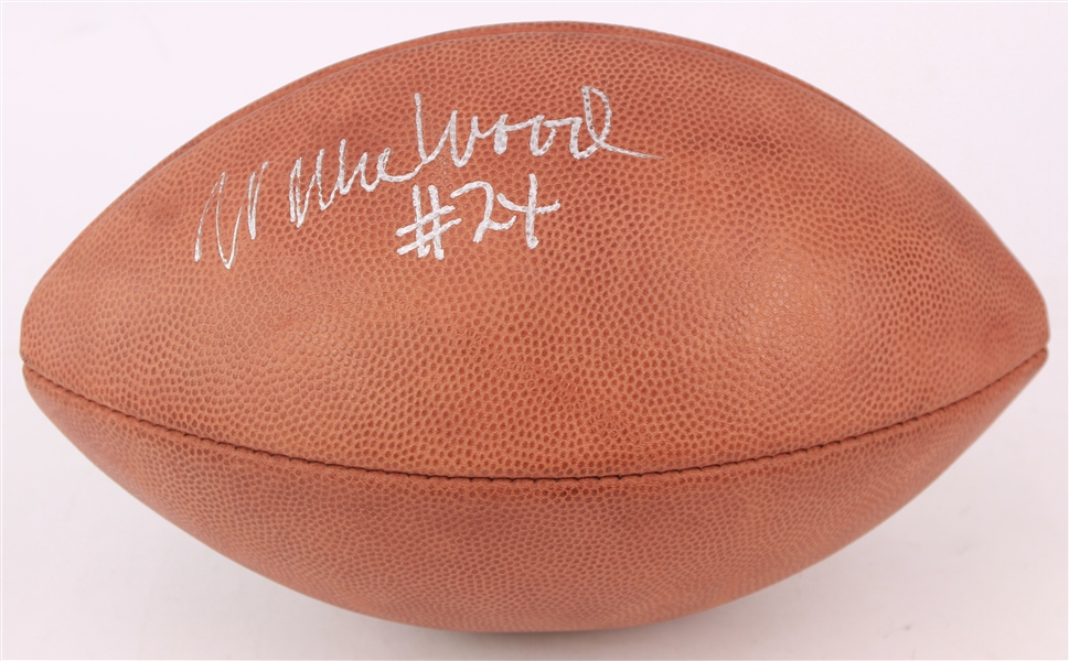 2000s Willie Wood Green Bay Packers Signed ONFL Tagliabue Football (JSA)