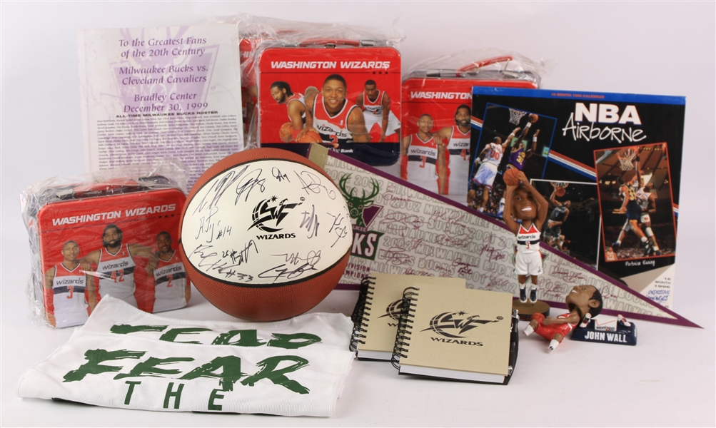 1990s-2000s Milwaukee Bucks & Washington Wizards Memorabilia Collection - Lot of 16