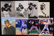 1970s-2000s Football Baseball Americana Signed 8" x 10" Photos - Lot of 42 w/ LeRoy Butler, Red Mack, Jon Matlack, Pat Kennedy Lawford & More (JSA)