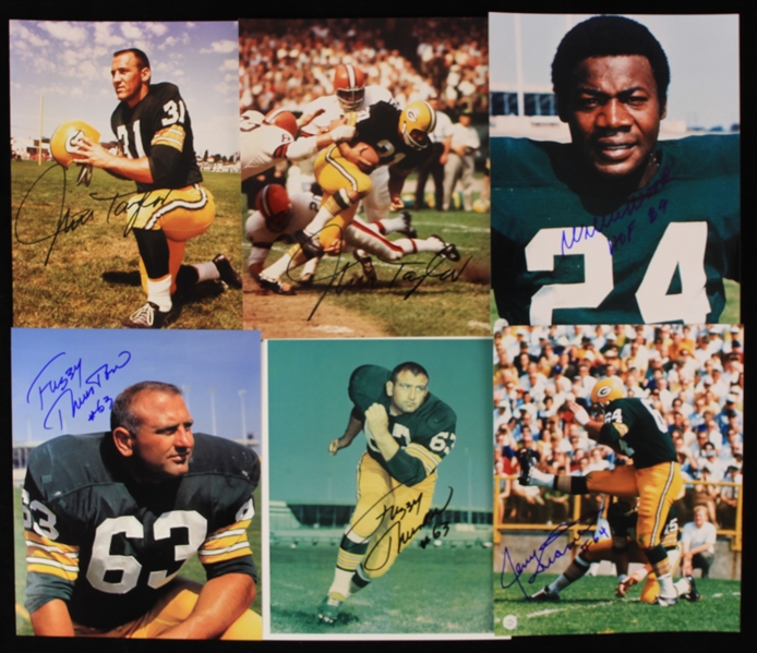 1970s-2000s Green Bay Packers Signed 8" x 10" Photos - Lot of 17 w/ Ray Nitschke, Paul Hornung, Jim Taylor & More (JSA) 