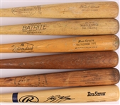 1960s-2000s Store Model & Signed Bat Collection - Lot of 6 w/ Mickey Mantle Store Model, Roberto Clemente Store Model, Ryan Braun Signed & More (JSA)