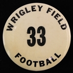1960s Chicago Bears Wrigley Field 33 Football 2.25" Pinback Button 