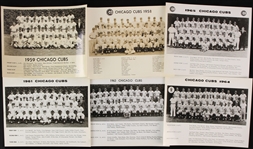 1958-73 Chicago Cubs 8" x 10" Team Picture Collection - Lot of 17