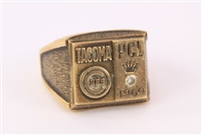 1969 Tacoma Cubs PCL Champions Ring w/ Original Mierows Jewelers Box