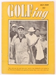 1949 July Golfing Magazine w/ Dr. Cary Middlecoff Cover