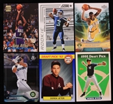1992-2021 Rookie Baseball Basketball Football Trading Cars - Lot of 6 w/ Derek Jeter, Kevin Durant, Ray Allen & Russell Wilson