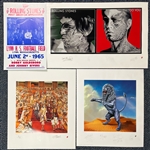 1990s The Rolling Stones Limited Edition Lithograph Prints 