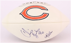 2010s Chris Harris Josh McCown Chicago Bears Signed Team Logo Football (JSA)