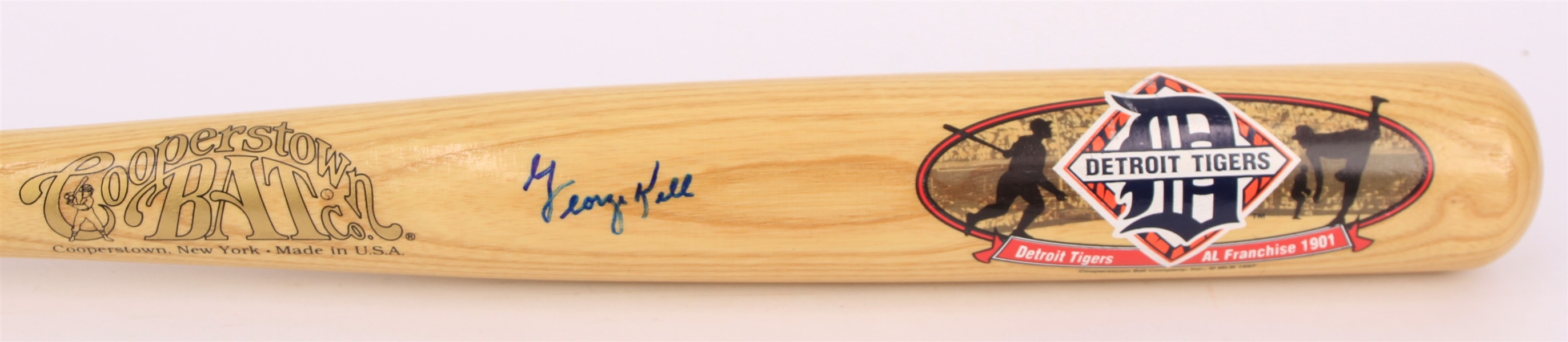 1997 George Kell Detroit Tigers Signed Cooperstown Collection Bat (JSA)