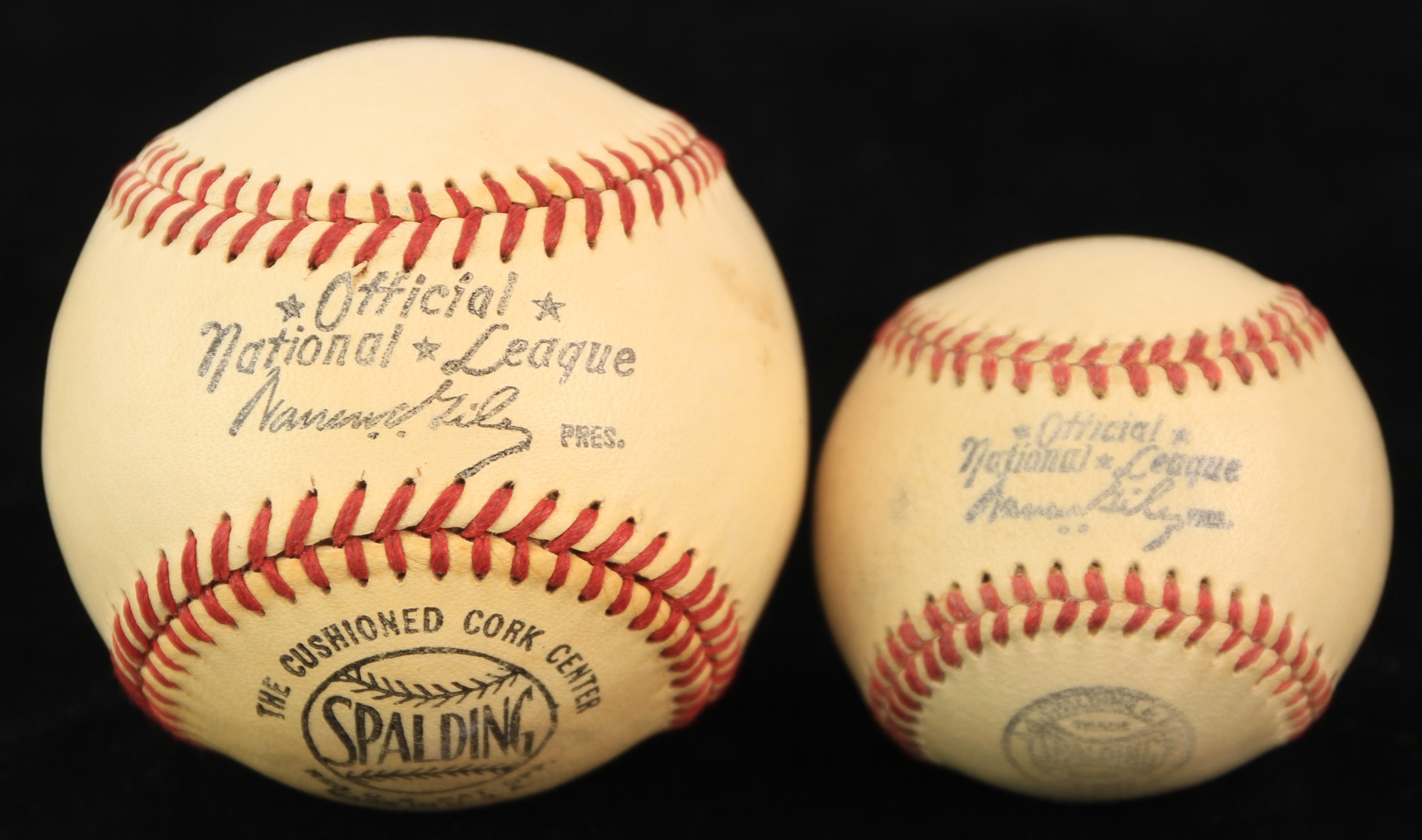 Lot Detail - 1950's-60's Spalding Official National League Warren Giles ...